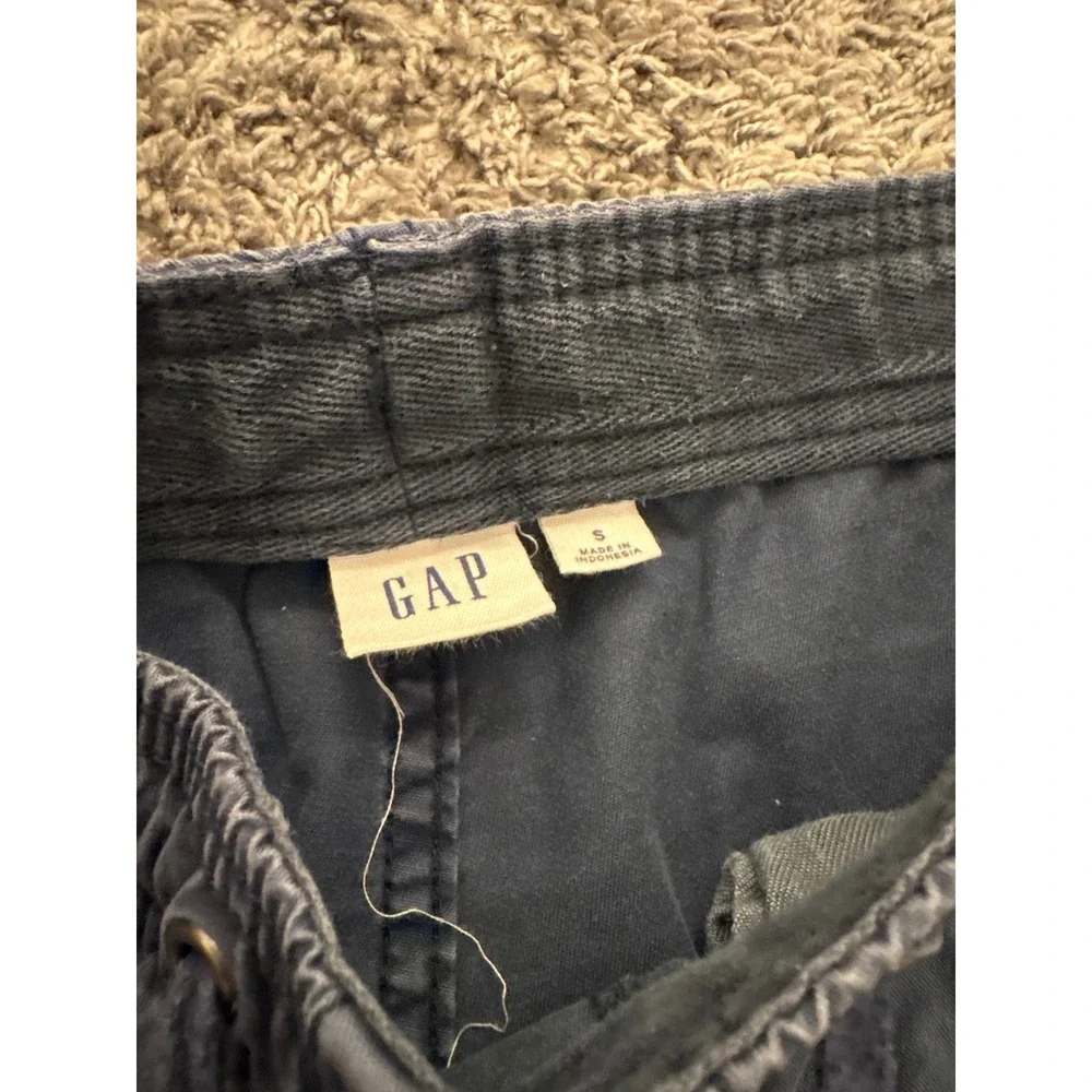 Gap Mens Blue Pull-On Chino Shorts Small Drawstring Elastic Waist Casual Summer